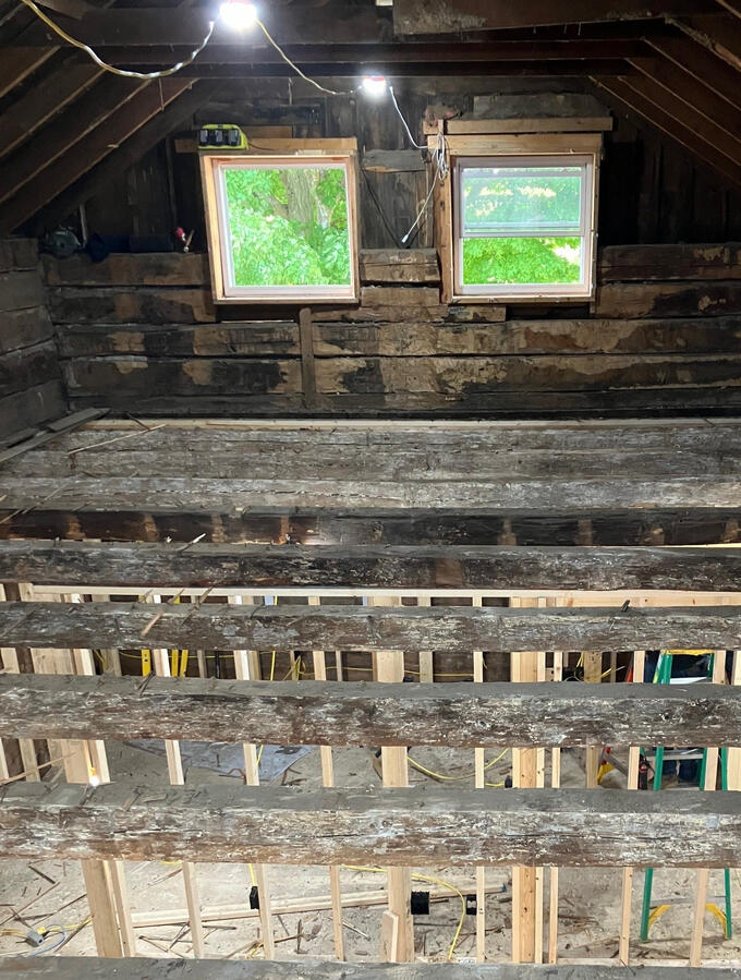 Centennial Farm House - 2nd floor gut