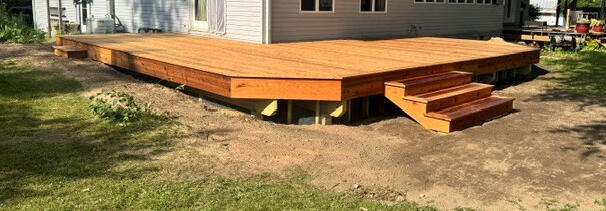 Large deck with steps Large deck with steps