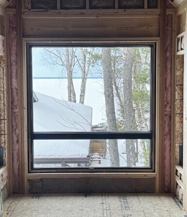 Lake side upstairs window