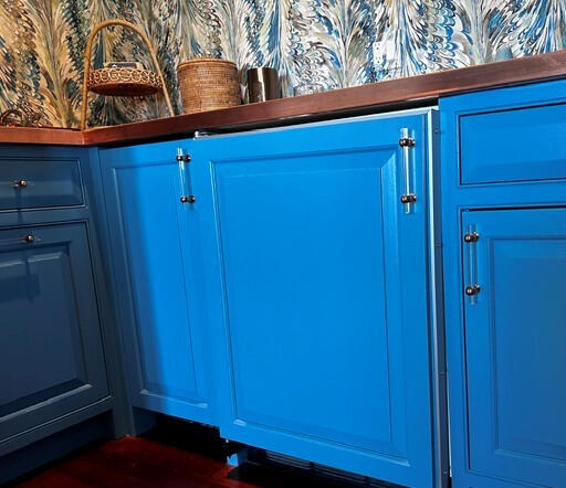 Wet bar with Copper Top