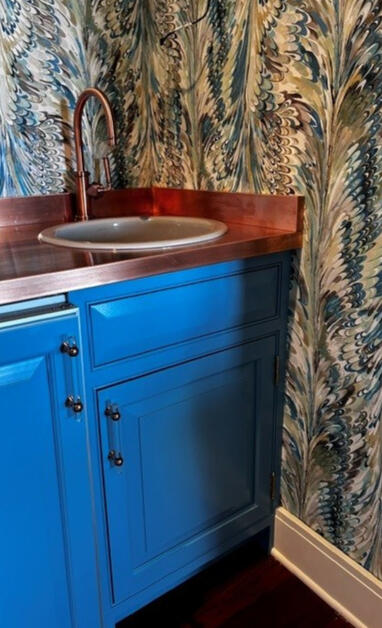 Unique & Beautiful Wet Bar w/Copper tops